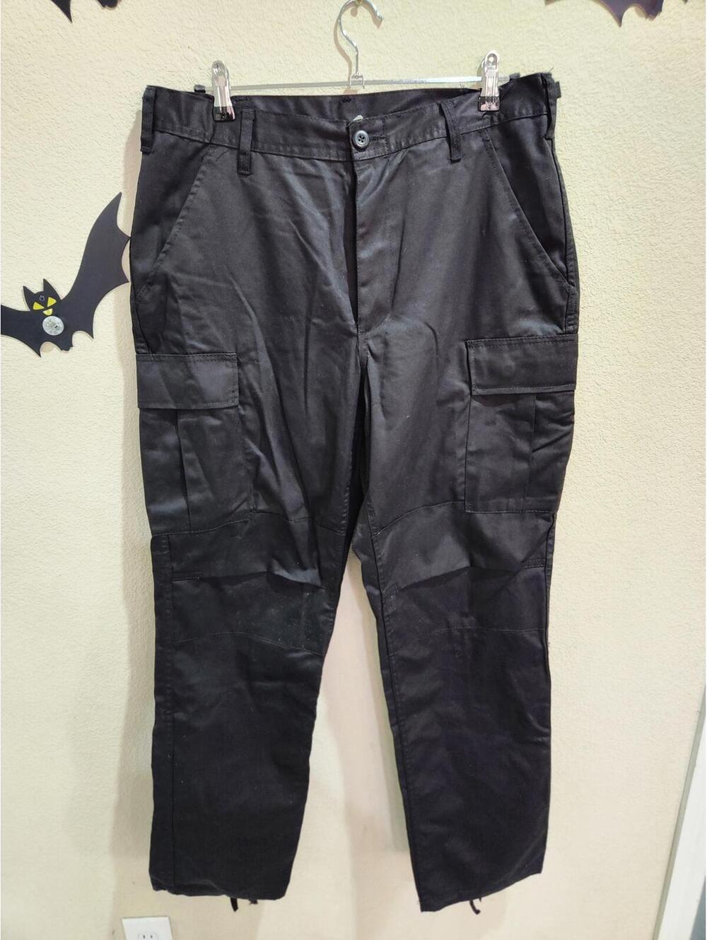 Rothco BDU Cargo Pants Men's Medium Black Tactical Military Size Medium Regular